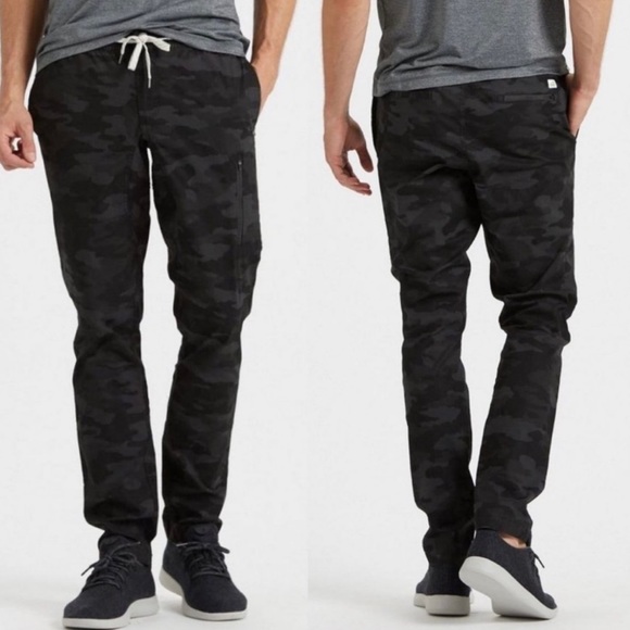 Vuori Other - VUORI NWT MEN’S RIPSTOP CLIMBER PANT BLACK CAMO MEDIUM LARGE OUTDOOR HIKING